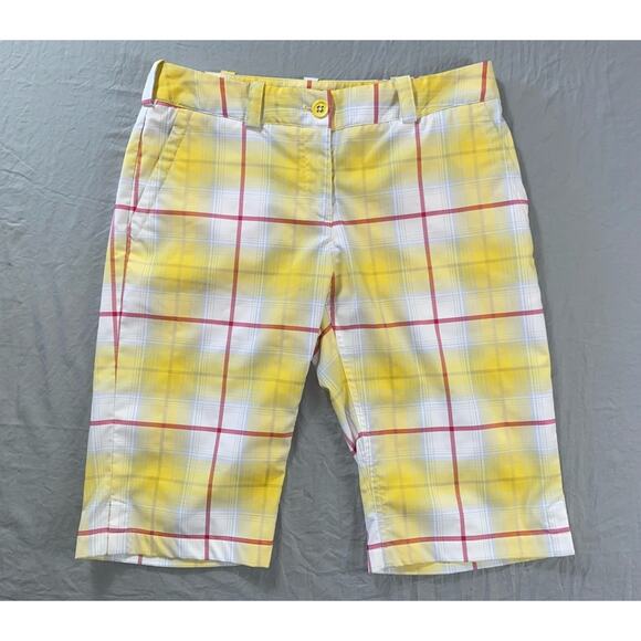 Nike Golf Tour Performance Flat Front Microfiber Bermuda Shorts. Women's 6, EUC! - Picture 1 of 5